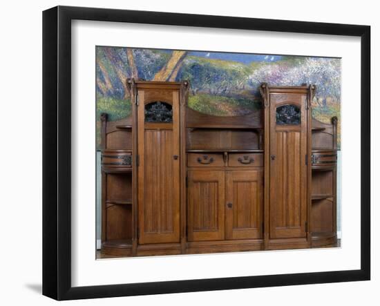 Art Nouveau Style Welsh Dresser, Part of Dining Room Set, 1905-1908-Henri Bellery-desfontaines-Framed Giclee Print