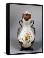 Art Nouveau Vase, 1905, Societa' Ceramica Italiana Manufacture, Laveno, Italy-null-Framed Stretched Canvas