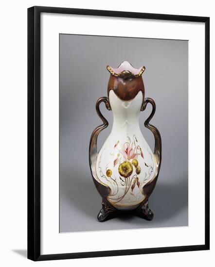 Art Nouveau Vase, 1905, Societa' Ceramica Italiana Manufacture, Laveno, Italy-null-Framed Giclee Print