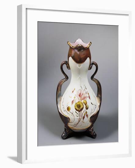 Art Nouveau Vase, 1905, Societa' Ceramica Italiana Manufacture, Laveno, Italy-null-Framed Giclee Print