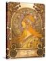 Art Nouveau Zodiac Woman-null-Stretched Canvas