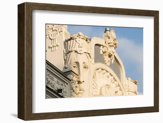 Art Noveau architecture in Central Riga, Latvia, Baltic States, Europe-Ben Pipe-Framed Photographic Print