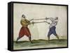 Art of Fencing-null-Framed Stretched Canvas