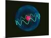 Art of Hydrogen Atom with Electron In Orbital-Laguna Design-Mounted Photographic Print