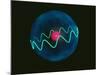 Art of Hydrogen Atom with Electron In Orbital-Laguna Design-Mounted Photographic Print