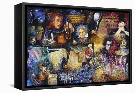 Art of Music-Bill Bell-Framed Stretched Canvas