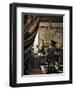 Art of Painting-Johannes Vermeer-Framed Art Print