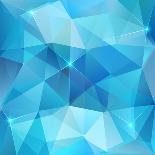 Blue Abstract Shining Ice Vector Background-art_of_sun-Art Print