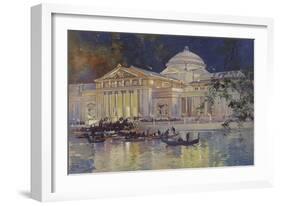 Art Palace at Night-null-Framed Giclee Print