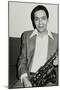 Art Pepper Holding His Saxophone, Royal Festival Hall, London, 14 July, 1980-Denis Williams-Mounted Photographic Print