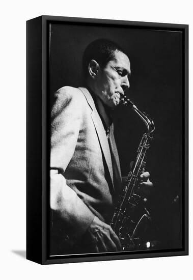 Art Pepper Performing at Fat Tuesday-Ted Thai-Framed Stretched Canvas
