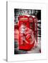 Art Print Series - London Calling - Phone Booths - UK Red Phone - London - England-Philippe Hugonnard-Stretched Canvas