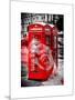 Art Print Series - London Calling - Phone Booths - UK Red Phone - London - England-Philippe Hugonnard-Mounted Art Print