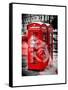 Art Print Series - London Calling - Phone Booths - UK Red Phone - London - England-Philippe Hugonnard-Framed Stretched Canvas