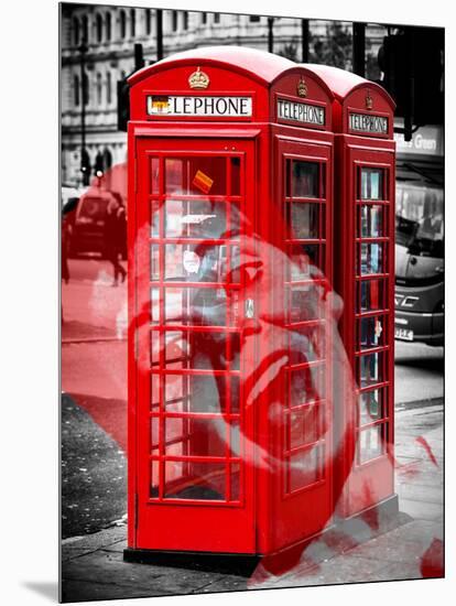 Art Print Series - London Calling - Phone Booths - UK Red Phone - London - UK - England-Philippe Hugonnard-Mounted Photographic Print