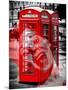 Art Print Series - London Calling - Phone Booths - UK Red Phone - London - UK - England-Philippe Hugonnard-Mounted Photographic Print