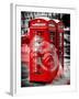Art Print Series - London Calling - Phone Booths - UK Red Phone - London - UK - England-Philippe Hugonnard-Framed Premium Photographic Print