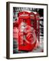 Art Print Series - London Calling - Phone Booths - UK Red Phone - London - UK - England-Philippe Hugonnard-Framed Premium Photographic Print