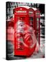 Art Print Series - London Calling - Phone Booths - UK Red Phone - London - UK - England-Philippe Hugonnard-Stretched Canvas