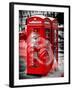 Art Print Series - London Calling - Phone Booths - UK Red Phone - London - UK - England-Philippe Hugonnard-Framed Photographic Print