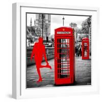 Art Print Series - Red Telephone Booths - London - UK - England - United Kingdom - Europe-Philippe Hugonnard-Framed Photographic Print