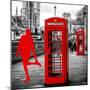 Art Print Series - Red Telephone Booths - London - UK - England - United Kingdom - Europe-Philippe Hugonnard-Mounted Photographic Print