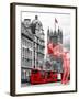 Art Print Series - The House of Parliament and Red Bus London - UK - England - United Kingdom-Philippe Hugonnard-Framed Photographic Print