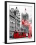 Art Print Series - The House of Parliament and Red Bus London - UK - England - United Kingdom-Philippe Hugonnard-Framed Photographic Print