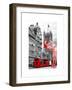 Art Print Series - The House of Parliament and Red Bus London - UK - England - United Kingdom-Philippe Hugonnard-Framed Art Print