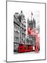 Art Print Series - The House of Parliament and Red Bus London - UK - England - United Kingdom-Philippe Hugonnard-Mounted Art Print