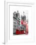 Art Print Series - The House of Parliament and Red Bus London - UK - England - United Kingdom-Philippe Hugonnard-Framed Art Print