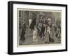 Art Students Copying Pictures at the Louvre, Paris-Arthur Boyd Houghton-Framed Giclee Print