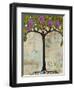 Art Tree Painting Original Modern Tree Past Vision-Blenda Tyvoll-Framed Art Print