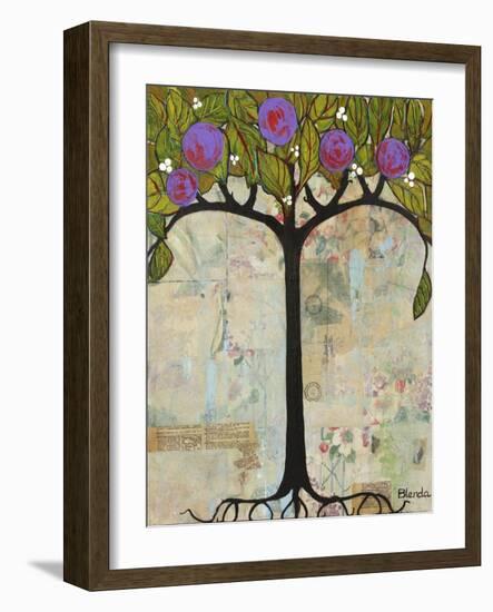 Art Tree Painting Original Modern Tree Past Vision-Blenda Tyvoll-Framed Art Print