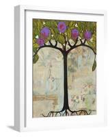 Art Tree Painting Original Modern Tree Past Vision-Blenda Tyvoll-Framed Art Print