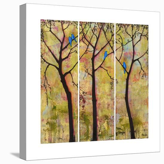 Art Tree Print Triptych-Blenda Tyvoll-Stretched Canvas