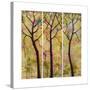 Art Tree Print Triptych-Blenda Tyvoll-Stretched Canvas