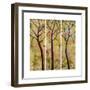 Art Tree Print Triptych-Blenda Tyvoll-Framed Art Print