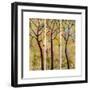 Art Tree Print Triptych-Blenda Tyvoll-Framed Art Print