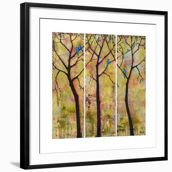 Art Tree Print Triptych-Blenda Tyvoll-Framed Art Print