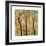 Art Tree Print Triptych-Blenda Tyvoll-Framed Art Print