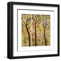 Art Tree Print Triptych-Blenda Tyvoll-Framed Art Print