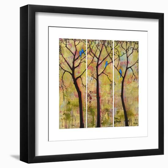 Art Tree Print Triptych-Blenda Tyvoll-Framed Art Print