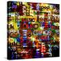 Art Urban Graffiti Raster Background-Irina QQQ-Stretched Canvas