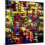 Art Urban Graffiti Raster Background-Irina QQQ-Mounted Art Print