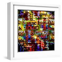 Art Urban Graffiti Raster Background-Irina QQQ-Framed Art Print