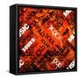 Art Urban Graffiti Raster Background-Irina QQQ-Framed Stretched Canvas