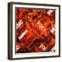 Art Urban Graffiti Raster Background-Irina QQQ-Framed Art Print