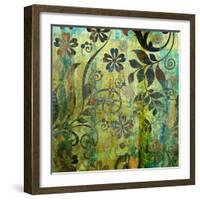 Art Vintage Floral Background Pattern-Irina QQQ-Framed Art Print