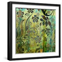 Art Vintage Floral Background Pattern-Irina QQQ-Framed Art Print